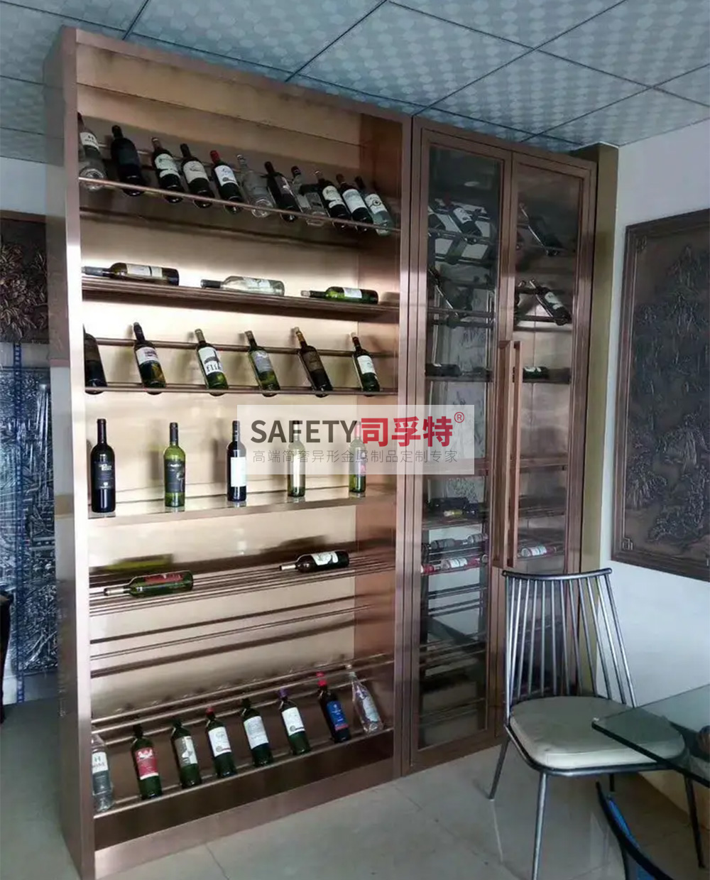 不銹鋼酒柜款式多樣，美觀時尚，經(jīng)久耐用(圖4)