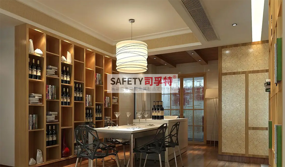 酒柜放到哪里合適？什么酒柜顯得高檔？【不銹鋼酒柜(圖4)