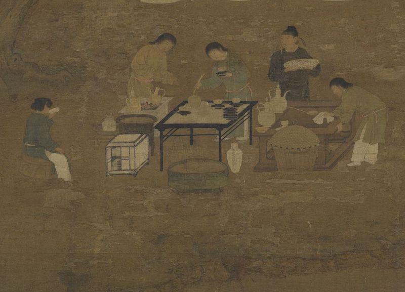 重拾“圍爐煮茶”文化，一起看看故宮藏畫里的“圍爐煮茶”[精制鋼圍爐茶桌](圖6)