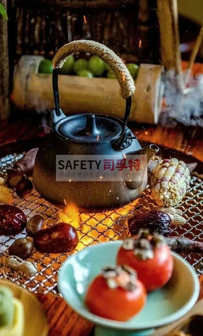 圍爐煮茶小貼士：火災(zāi)、中毒、燙傷需防范[精制鋼圍爐茶桌](圖2)