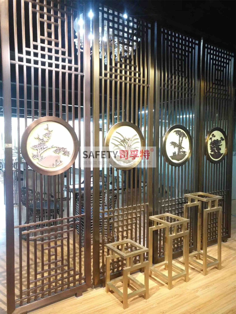 不銹鋼屏風隔斷有哪些特點[司孚特金屬屏風，不銹鋼屏風](圖4)